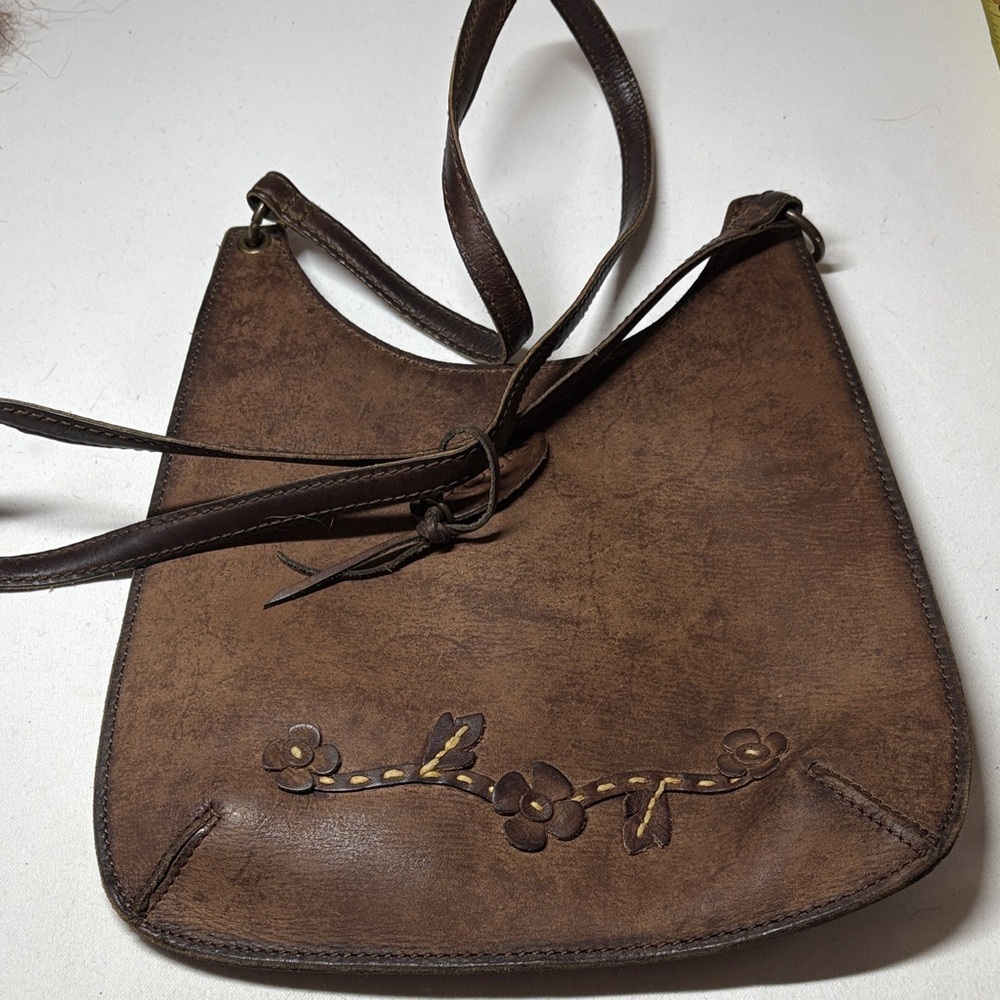 Rolf’s Leather Brown Leather Thin Crossbody